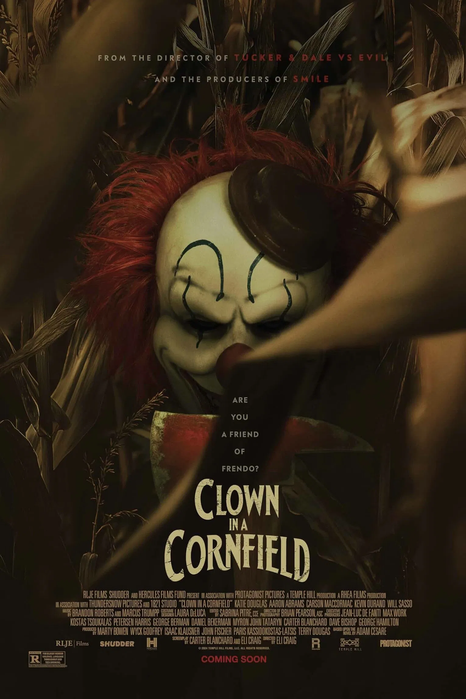 Clown in a Cornfield Poster