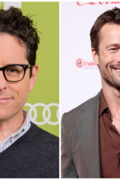 J J Abrams and Glen Powell