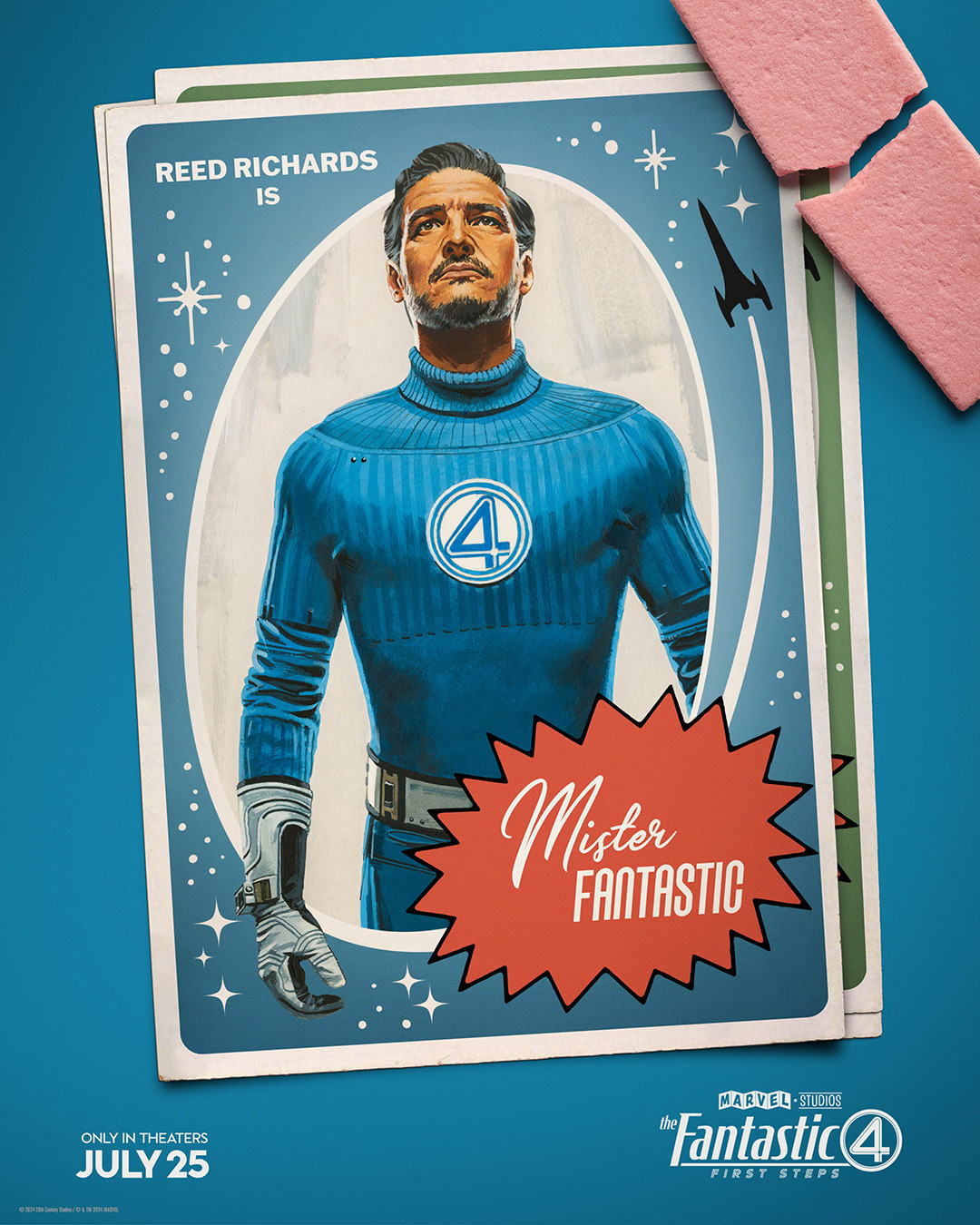 The Fantastic Four First Steps Trading Card Poster