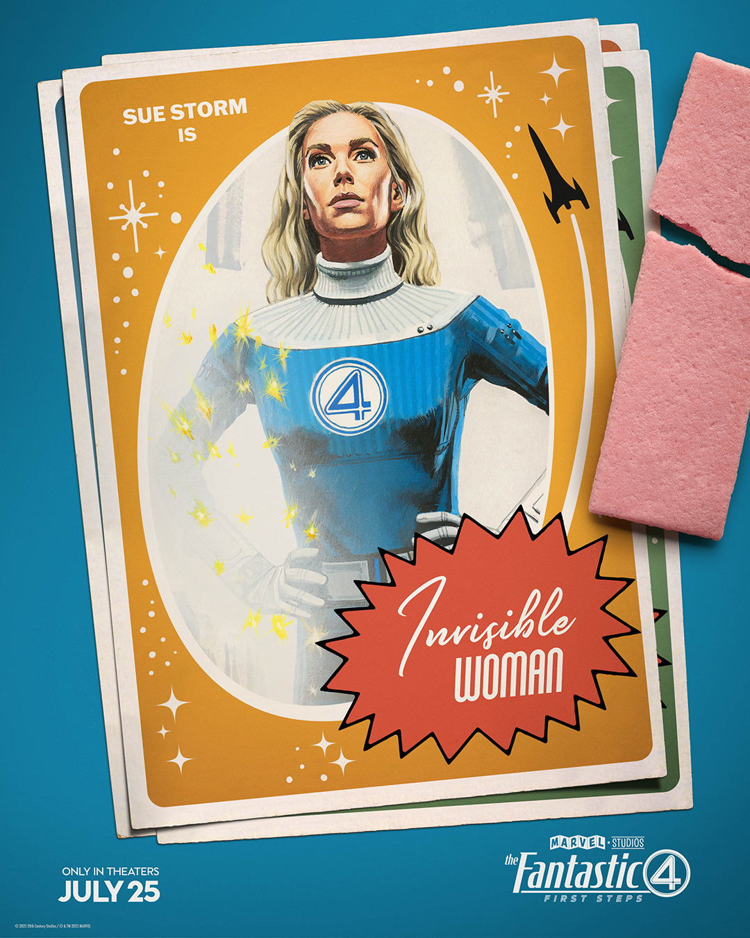 The Fantastic Four First Steps Trading Card Poster