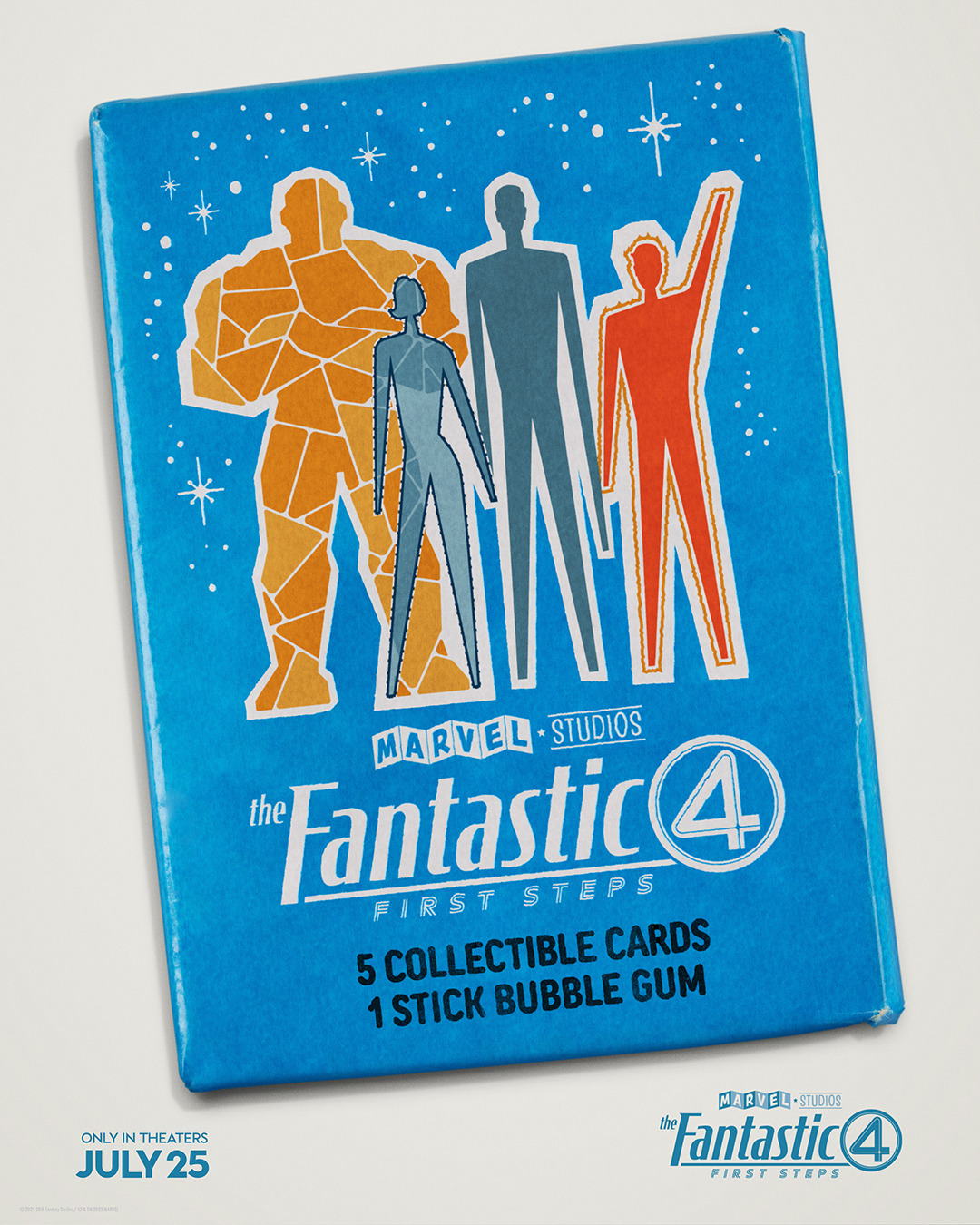 The Fantastic Four First Steps Trading Card Poster