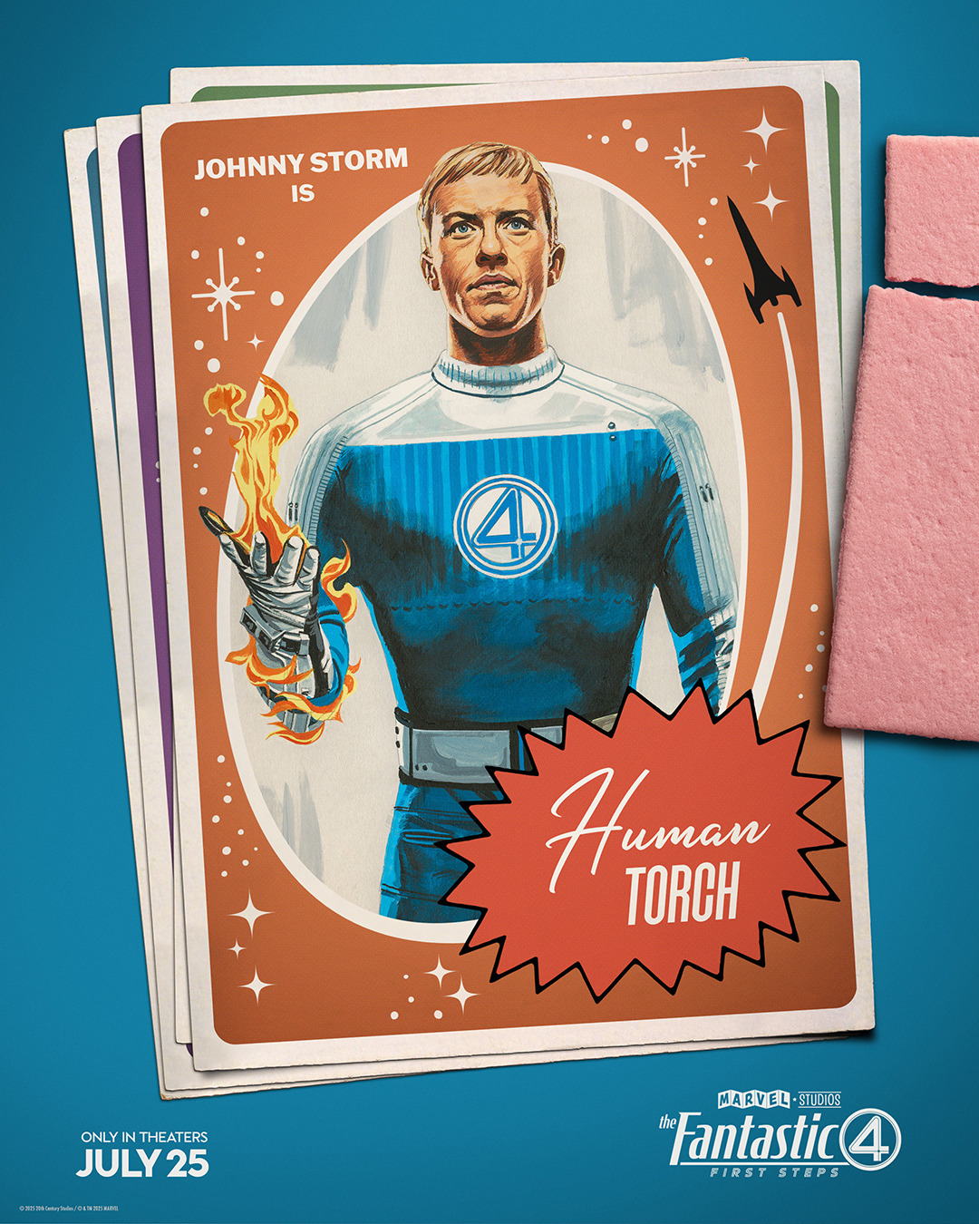 The Fantastic Four First Steps Trading Card Poster