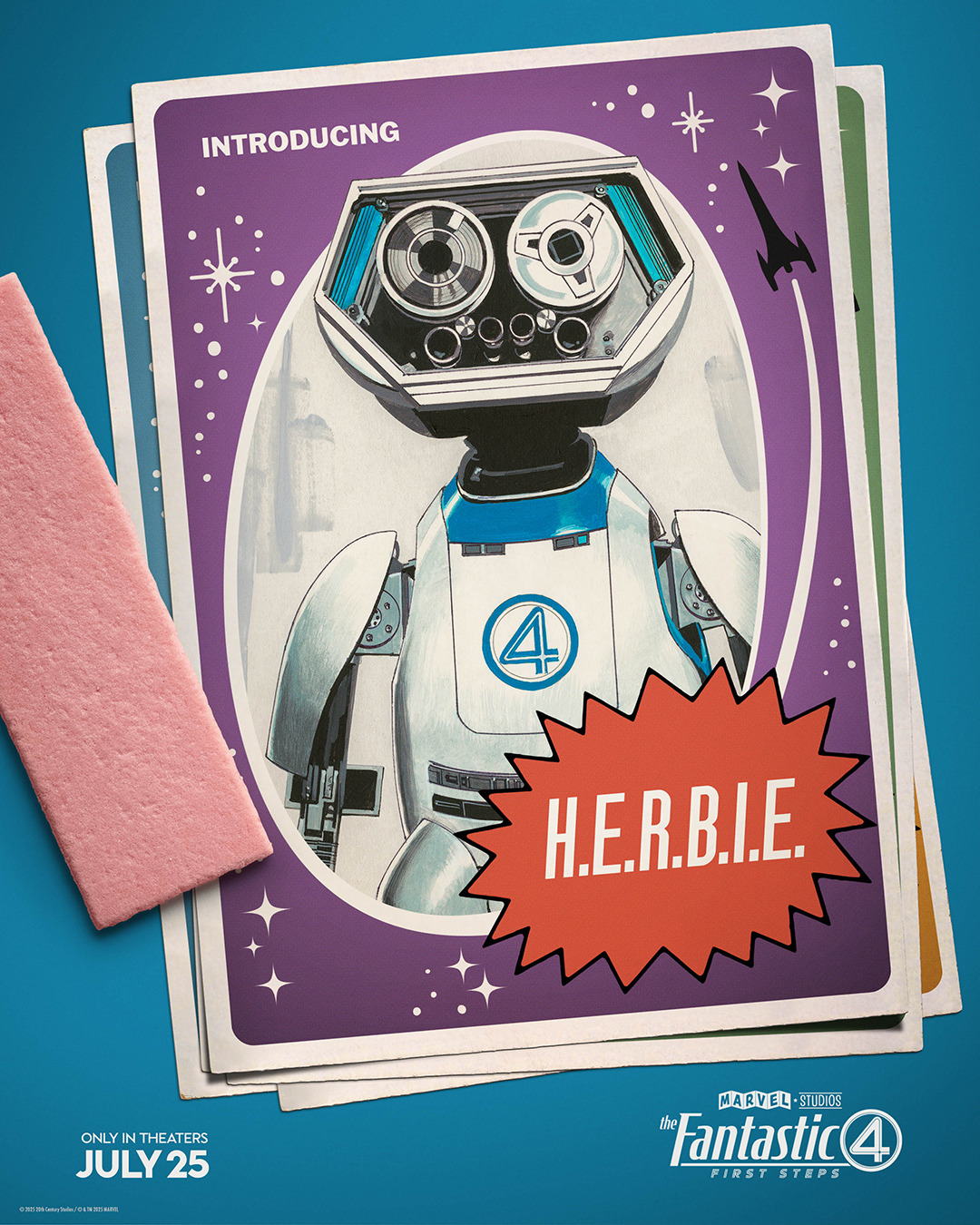 The Fantastic Four First Steps Trading Card Poster