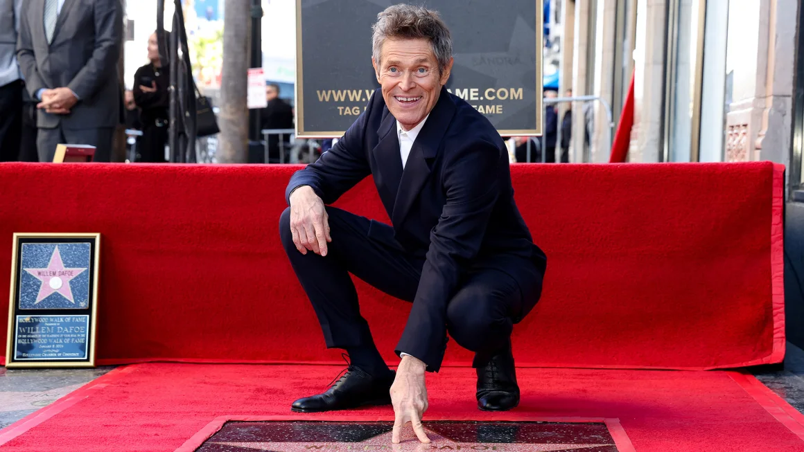 Willem Dafoe honored with star on Hollywood Walk of Fame