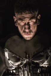 Bernthal’s Punisher silhouetted in a dark alley