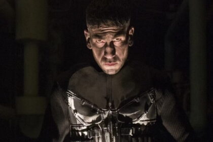 Bernthal’s Punisher silhouetted in a dark alley
