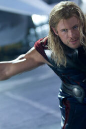 Chris Hemsworth hammer in hand