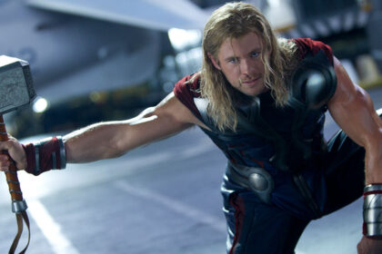 Chris Hemsworth hammer in hand