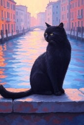 Pixar hand‑painted film Gatto