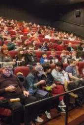 A crowded AMC theater
