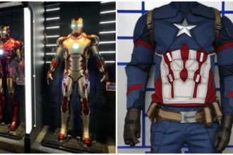 Iron Man and Captain America s empty costumes
