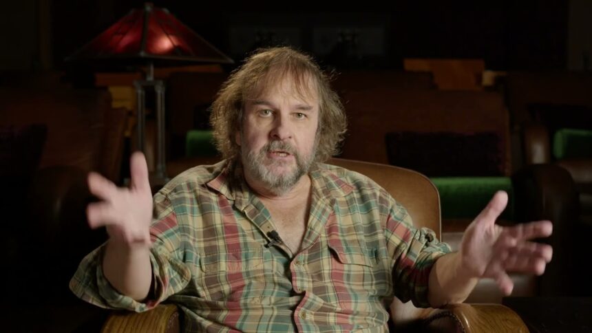 Peter Jackson in a chair