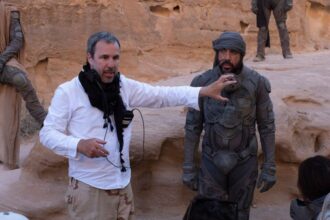 Villeneuve on set in Budapest