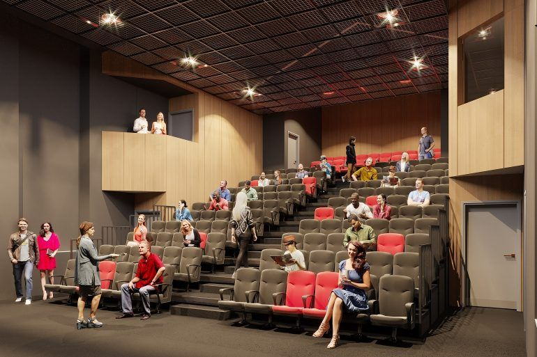 mostly empty theater