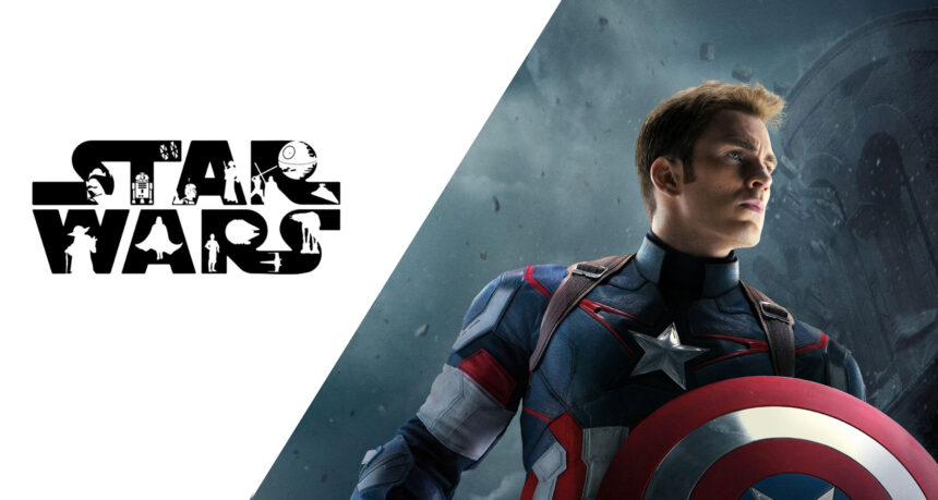 Chris Evans as Captain America star wars