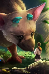 the last guardian animal vegetation game horn human boy