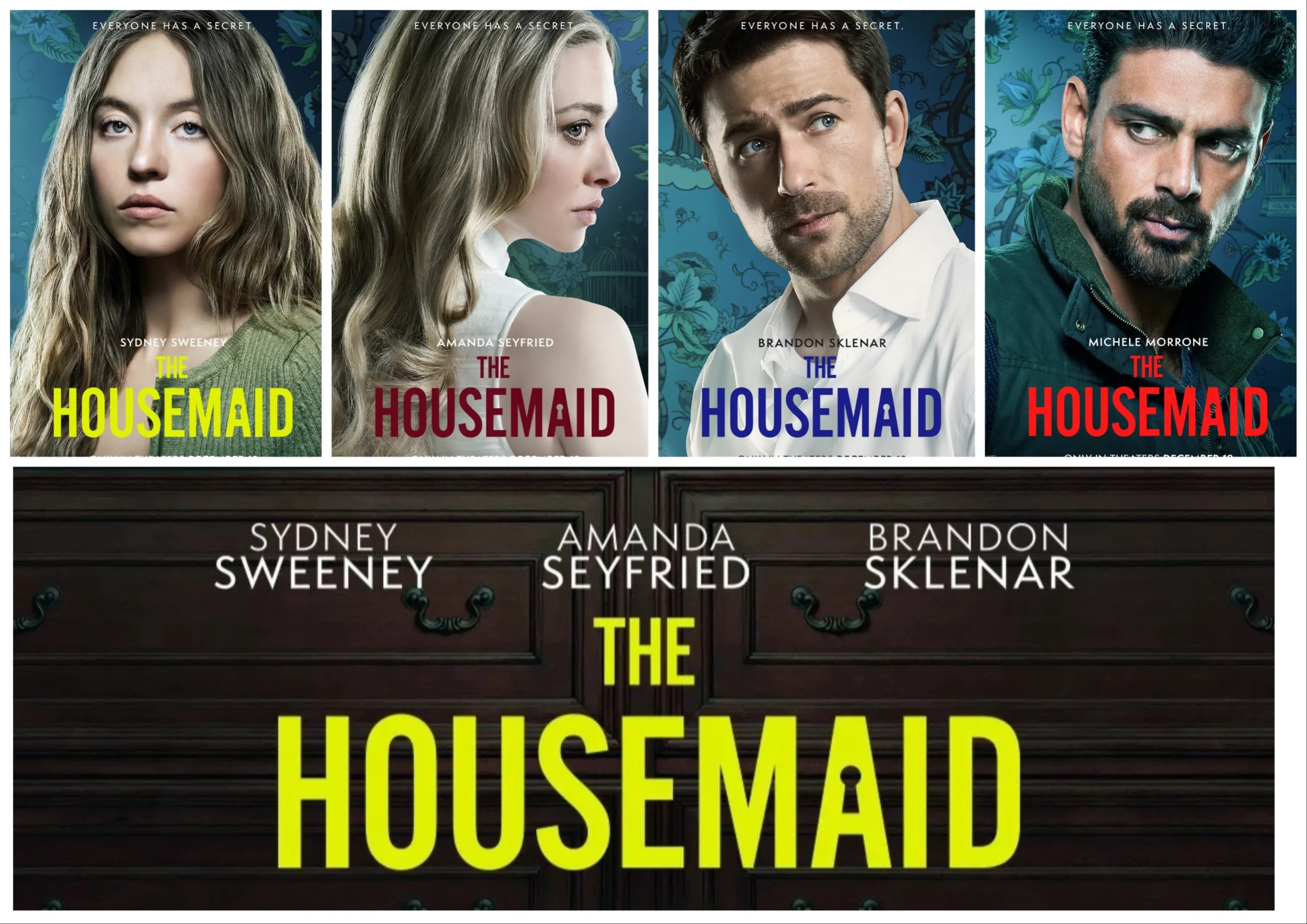 The Housemaid Posters Tease Sydney Sweeney vs Amanda Seyfried ...