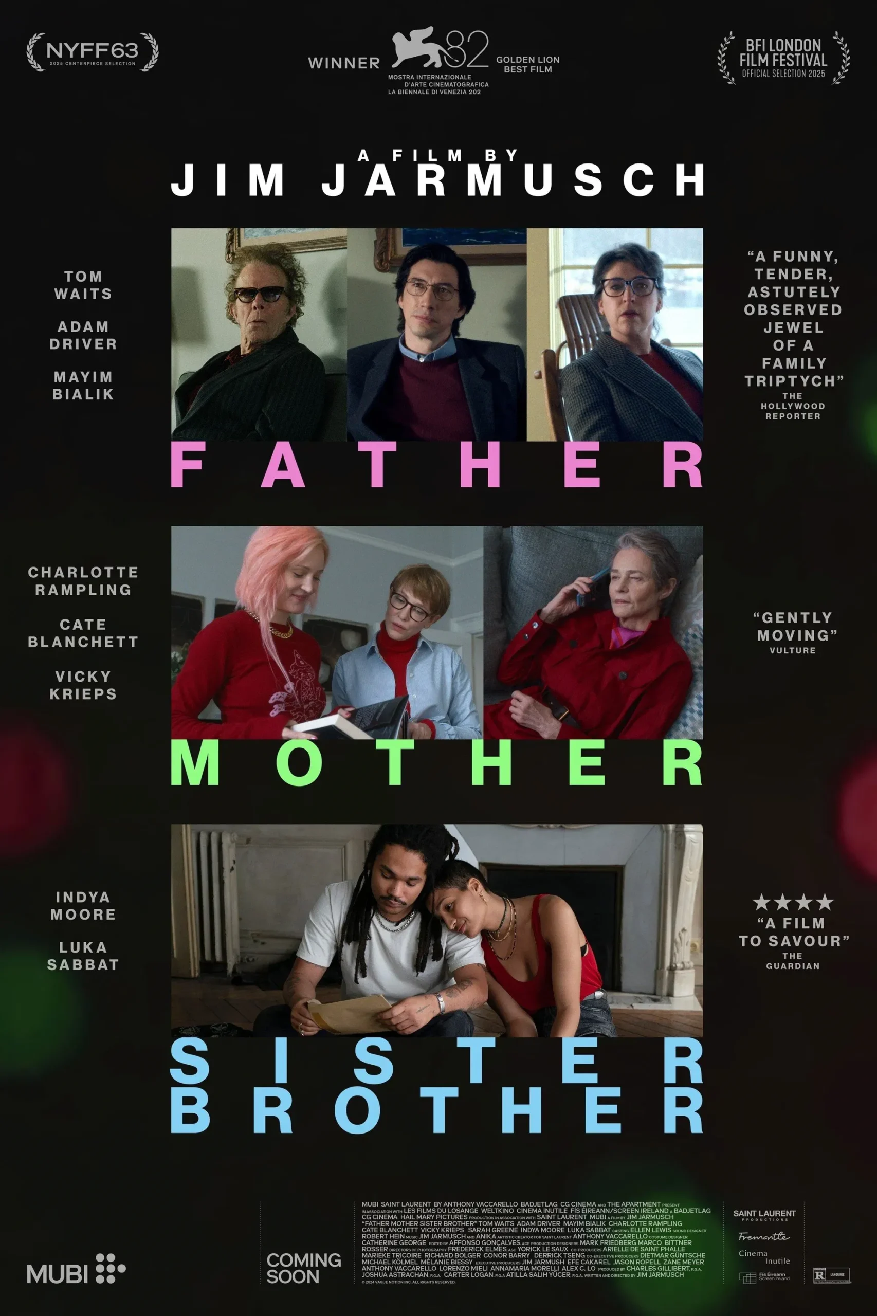 Father Mother Sister Brother Trailer Breakdown: Jarmusch Flops 2 Father Mother Sister Brother Poster