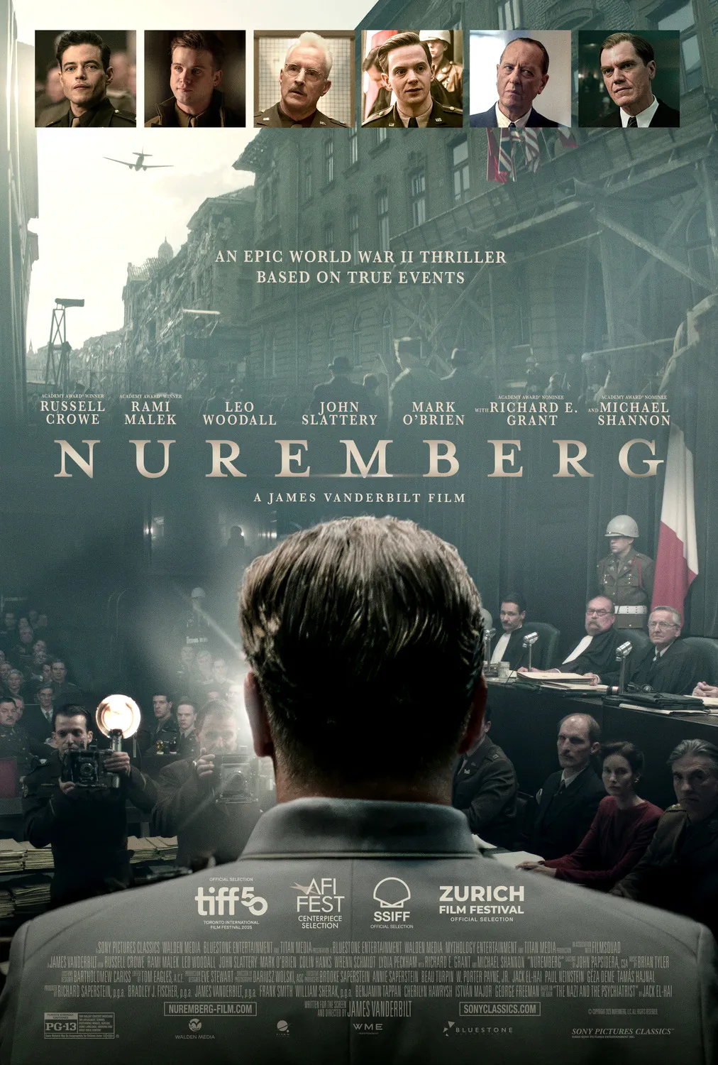 Official Trailer and Poster for Nuremberg Unveiled: Crowe and Malek Face Off in WWII Courtroom Drama 3 nuremberg poster